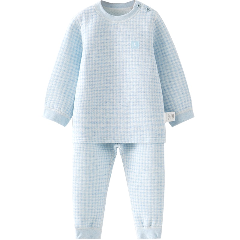 童泰(TONGTAI)2020年秋冬婴儿衣服1-3岁男女宝宝肩开上衣裤子保暖家居内衣套装儿童内衣小童宝宝内衣