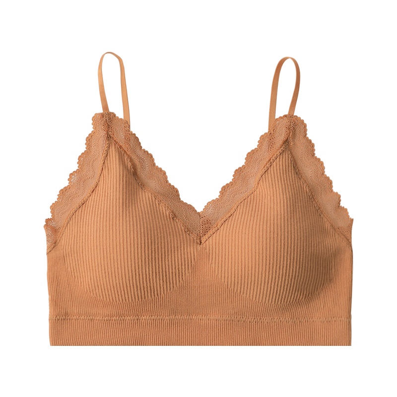 俞兆林美背内衣女无钢圈运动背心文胸聚拢吊带抹胸学生少女蕾丝性感裹胸