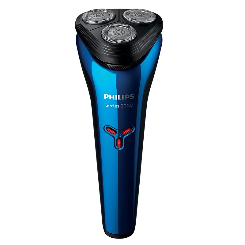 飞利浦(Philips)电动剃须刀 全身水洗 旋转式三刀头 充电式男士剃须刀刮胡刀胡须刀 持久续航 S2303/02
