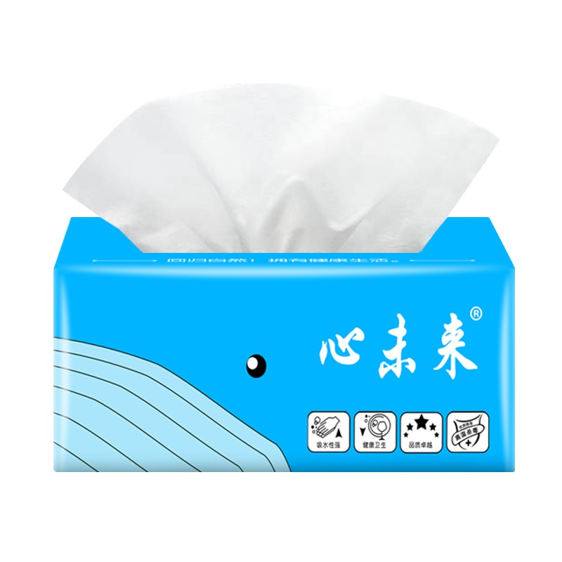 心未来 木浆抽纸4层300张*1包面巾纸纸巾