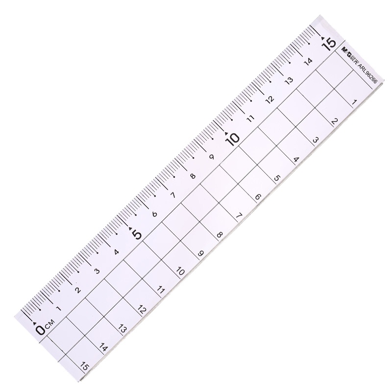 晨光加厚亚克力直尺ARL96266学生绘图制图刻度尺子 单把装