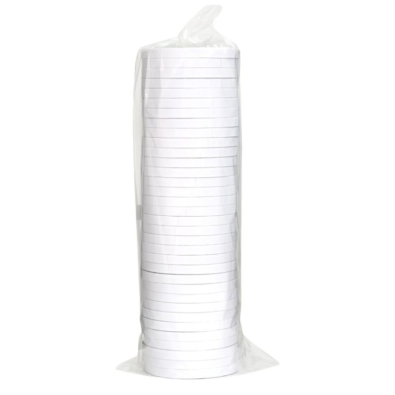 得力30400棉纸双面胶带 9mm*10y*80um 白色 32卷/袋