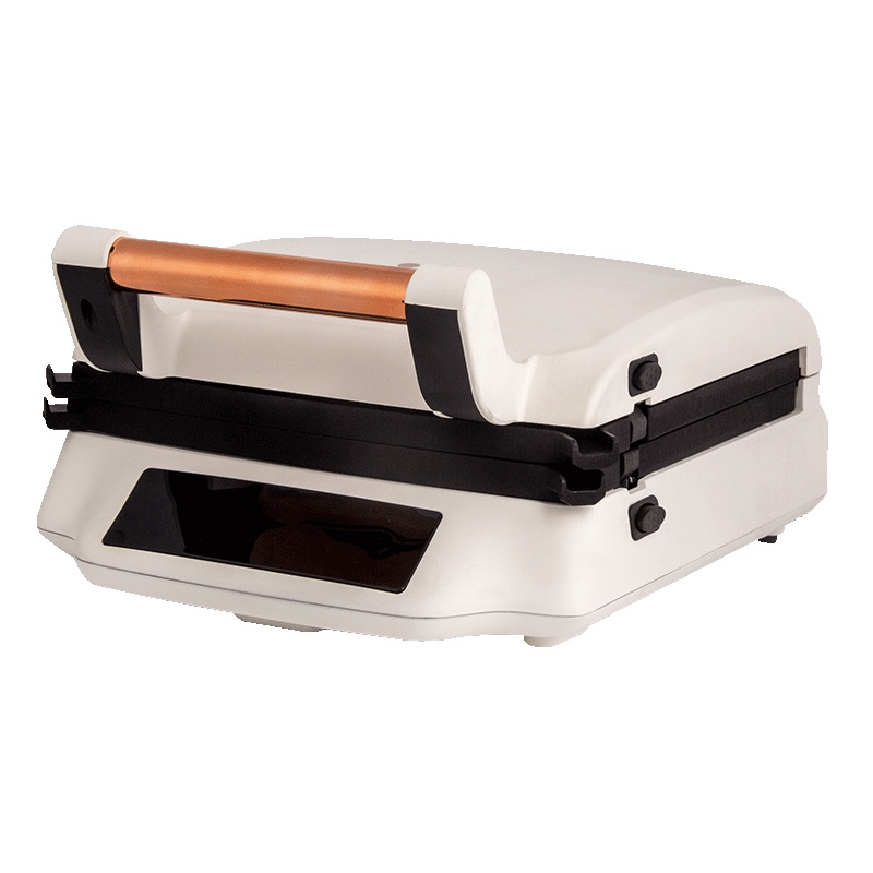 无言(silencare) 家用牛排机煎烤机烤肉机培根机上下盘单独加热不粘涂层 SC-K307 暖白色