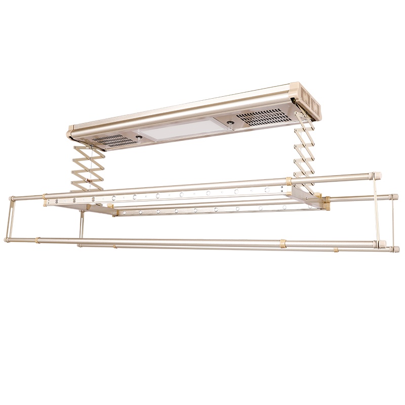 千年舟电动晾衣架F20-5智能无线遥控 升降晾衣架(宝马金) 风干+消毒阳台晾衣架