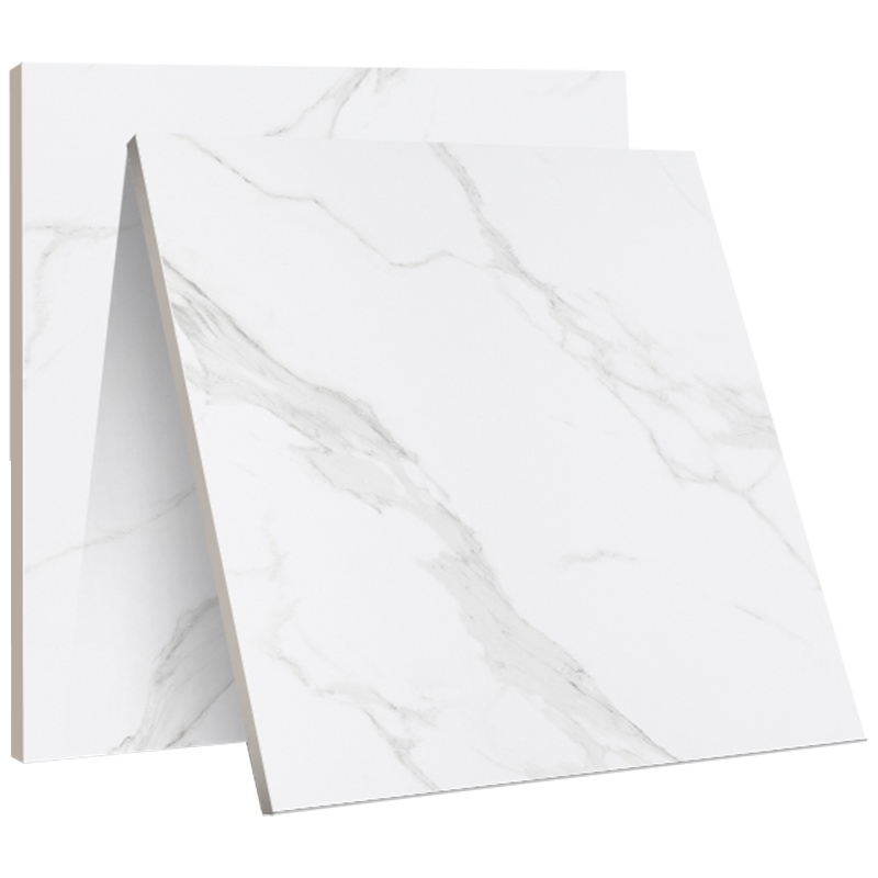 鹰牌陶瓷 全抛釉地砖 客厅瓷砖 背景墙釉面砖 800*800 卡拉拉白