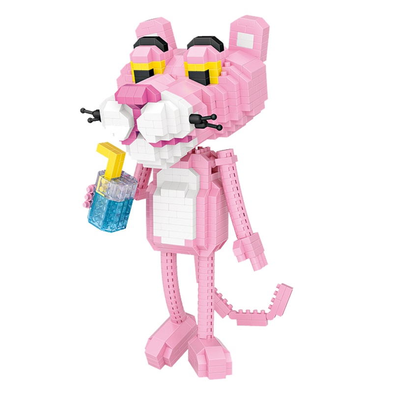 俐智loz小颗粒积木 微钻拼插玩具 微型益智拼装6-14岁以上成人创意礼物俐智俐智9785粉红豹