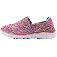 斯凯奇12028女鞋 超轻舒适健步鞋底编织鞋面一脚蹬简便套鞋