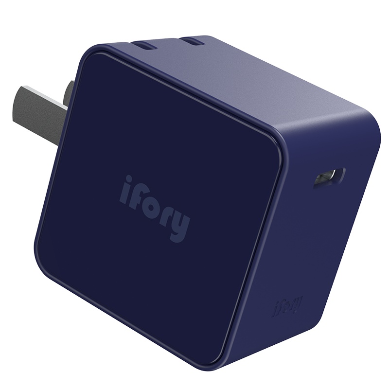 安福瑞ifory 18W充电器PD快充充电头TypeC接口适用iPhone11/8plus/x/xr支持苹果12 蓝色