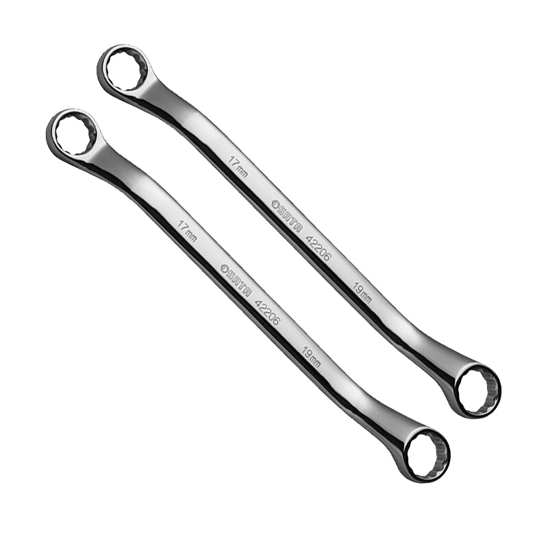 世达(SATA)全抛光双梅花扳手 双头梅花扳手 9x11mm 42222 1把(两把起定)