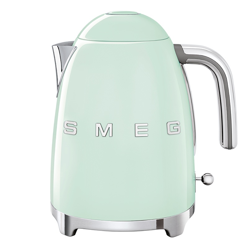 SMEG斯麦格意大利复古电水壶1.7L进口烧水壶自动断电不锈钢电热水壶KLF03 粉绿色