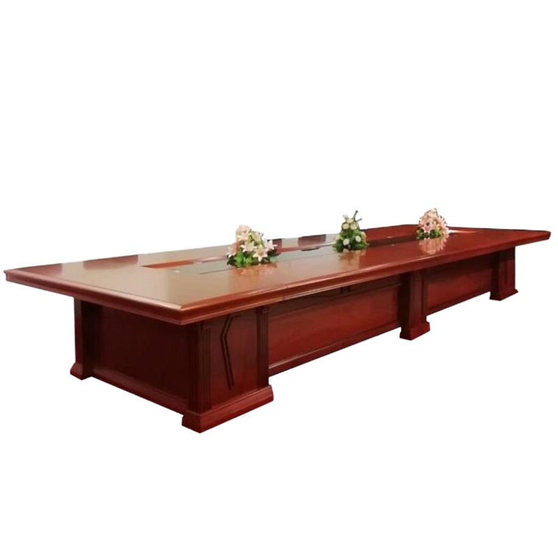 心业5米油漆饰面会议桌XY-HYZ050适用20平米会议室   此产品单件不出售批量请联系客服