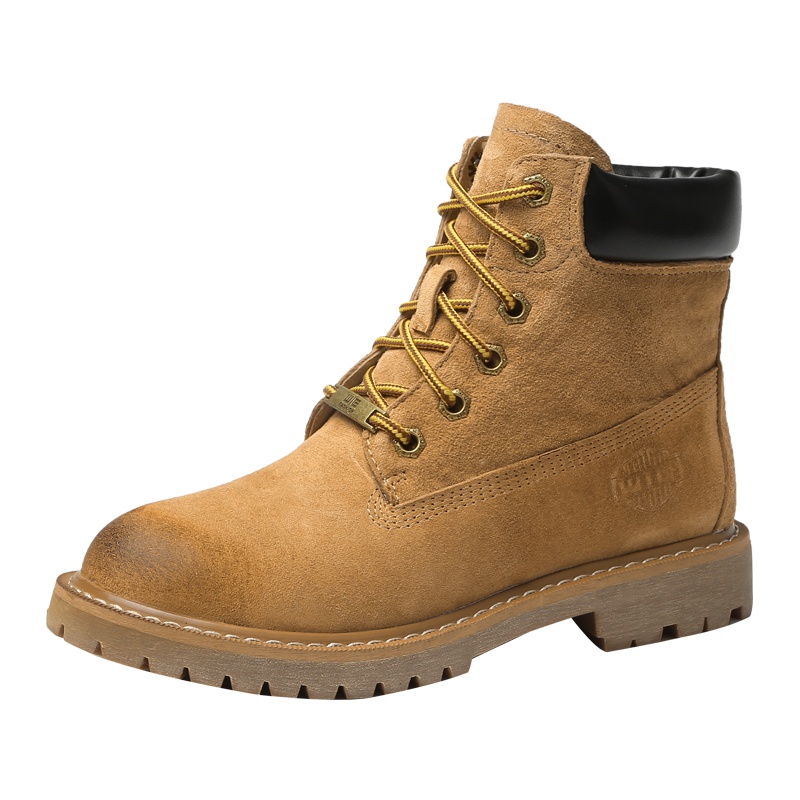 马克华菲2018年冬季新款平底马丁靴英伦复古百搭短筒靴子女