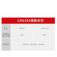 佳能原装CRG-303 黑色硒鼓适用LBP2900/2900/3000打印机