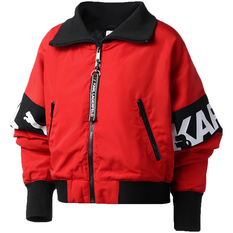PUMA黑标女装运动服Karl Bomber休闲梭织外套595564