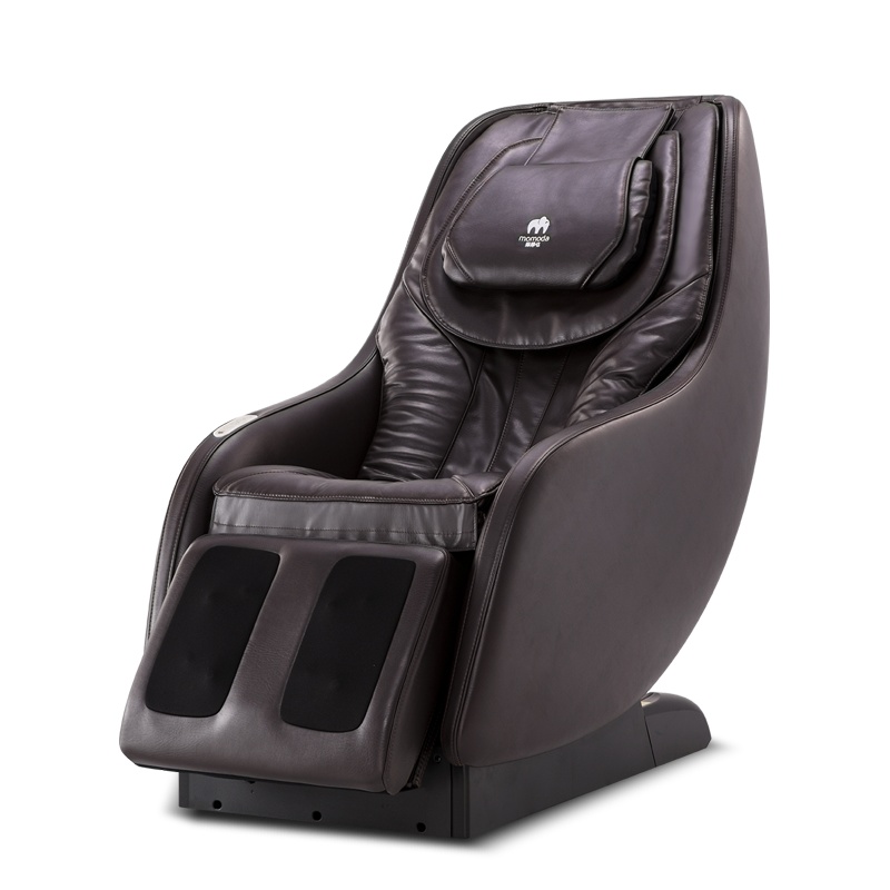 摩摩哒5850S按摩椅全身家用休闲智能操控全自动老人多功能零重力小型迷你电动按摩沙发咖啡色