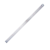 得力(deli)50cm不锈钢直尺 测量绘图刻度尺子 带公式换算表8464