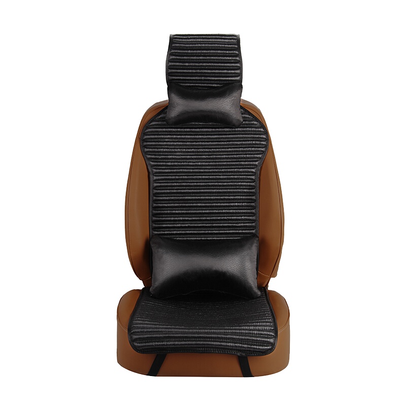 布雷什(BOLISH)五座四季通用汽车坐垫冬季毛绒养生座垫帕萨特奇骏凯美瑞小蛮腰汽车座垫车内饰品豪华款神秘黑