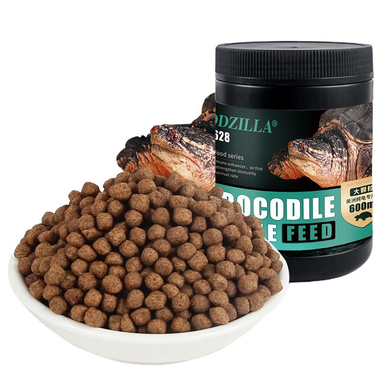 鳄龟饲料 鳄龟龟粮专用 乌龟饲料鳄龟粮大鳄 佛鳄饲料龟粮 大颗粒600ml(300g)