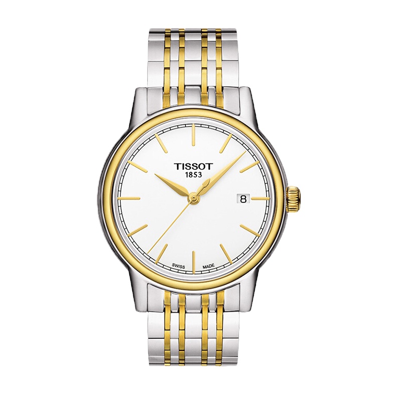 天梭男表 时尚石英表 经典商务休闲防水男士手表