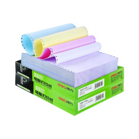 得力(deli)J241-1 佳宣电脑针式打印纸 一联一等分发货单 白色撕边