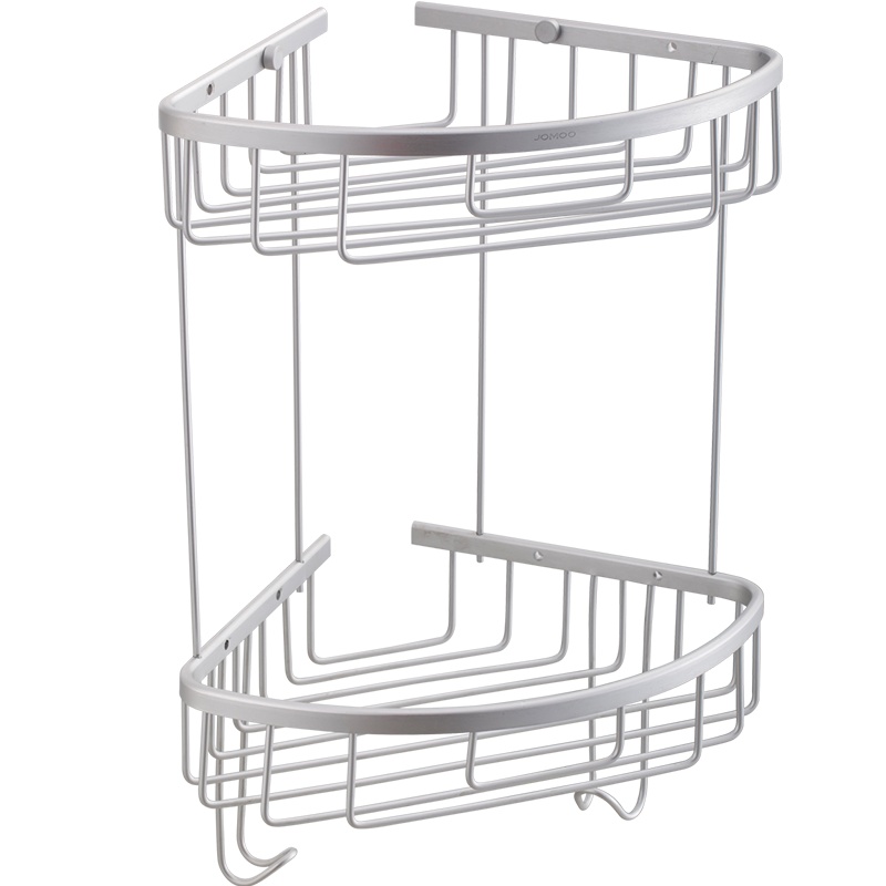九牧 JOMOO 卫浴 太空铝置物架角篮三角架挂篮卫浴置物架