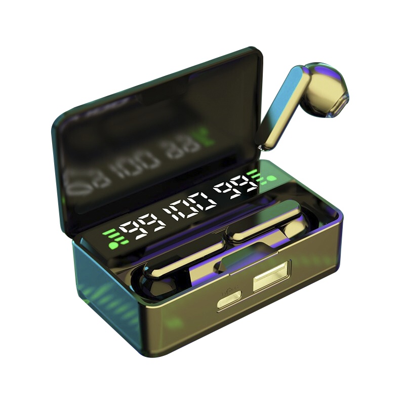 索爱 soaiy 真无线蓝牙耳机 迷你隐形触控/半入耳式音乐耳机 运动耳机 蓝牙5.1 通用苹果/华为/小米/手机