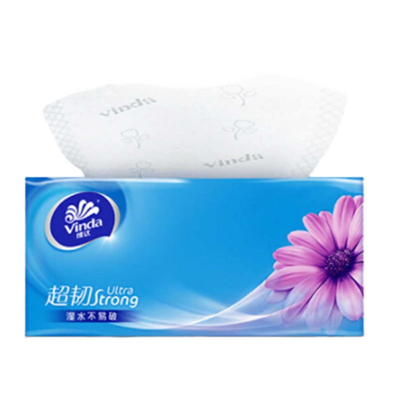 维达(Vinda)/ V2223B超韧抽取面巾3层S码120抽×10包 单盒装