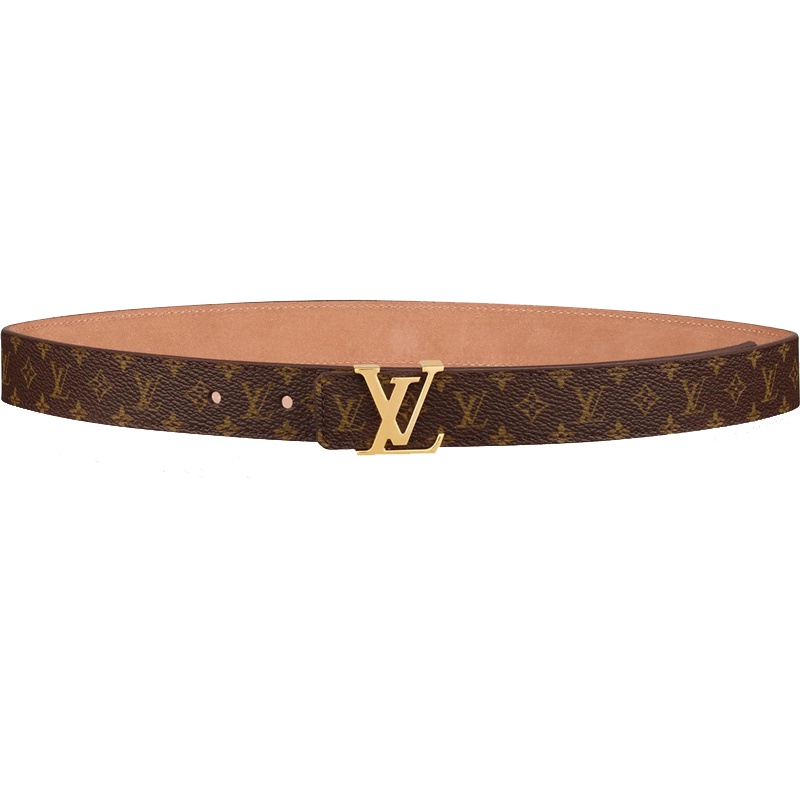 海外直邮LV路易威登女士腰带迷你老花帆布25毫米宽亮金色搭扣皮带M9781W