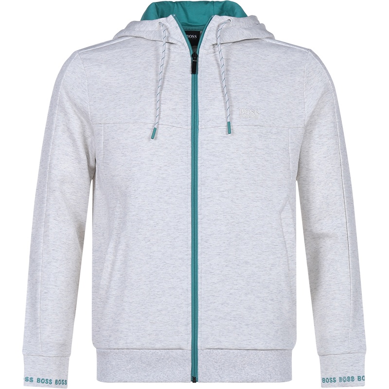 雨果博斯 HUGO BOSS 男士 棉/聚酯纤维连帽上衣外套运动衫50452458