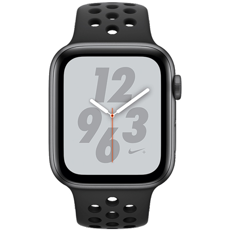 苹果Apple Watch Series 4 智能手表GPS款 深空灰铝金属表壳搭配黑色 NIKE+ 40mm MU6J2ZP/A
