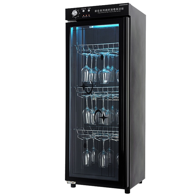 欧宝美红酒杯消毒柜商用立式单门大容量保洁柜臭氧紫外线消毒葡萄酒杯柜DX