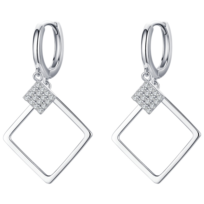 佰色传情(BRIR)925纯银耳扣女耳环新款潮网红耳坠简约耳饰气质耳圈