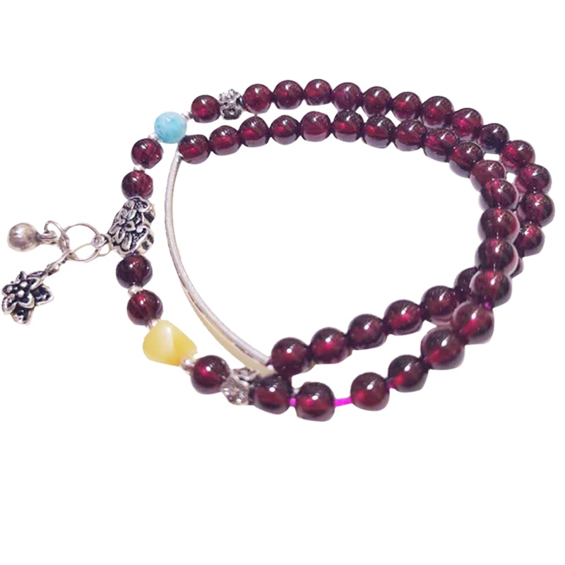 缘香玉南非进口石榴石手链配天然饰品可选配饰diy自由搭配款式多样