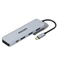 飞利浦typec拓展坞苹果电脑转换器转接头雷电3macbook扩展proHDMI SWR1608I