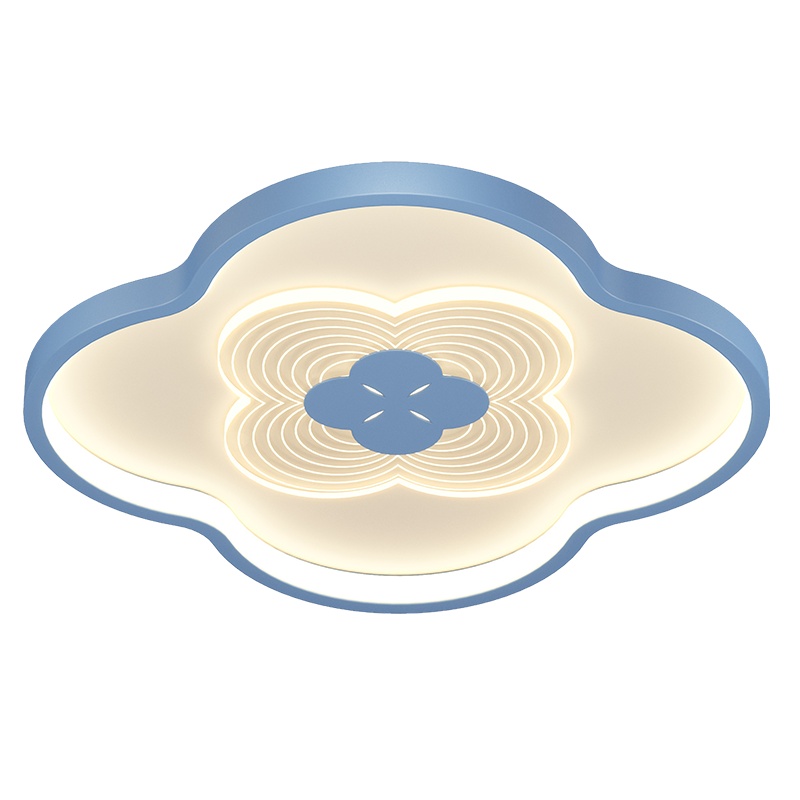 七只蚂蚁 儿童房灯男孩女孩简约现代北欧ins创意花朵公主房卧室灯吸顶灯蓝色粉色儿童灯男孩房吸顶灯卧室灯具JH-X2122