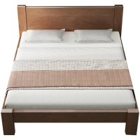 创世人 单人床1m家用床经济型橡胶木现代简约现代实木床