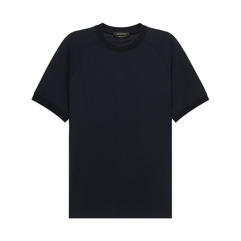 杰尼亚 Ermenegildo Zegna 男士棉质 圆领短袖T恤UY390 705