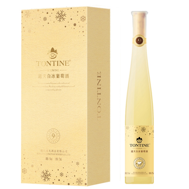 中国通天(TONTINE)白冰葡萄酒(零下9度)375ml 单支礼盒装