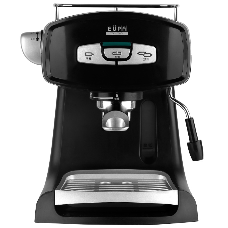 台湾灿坤咖啡机1826B4泵浦式意式高压咖啡机家用半自动蒸汽奶泡机