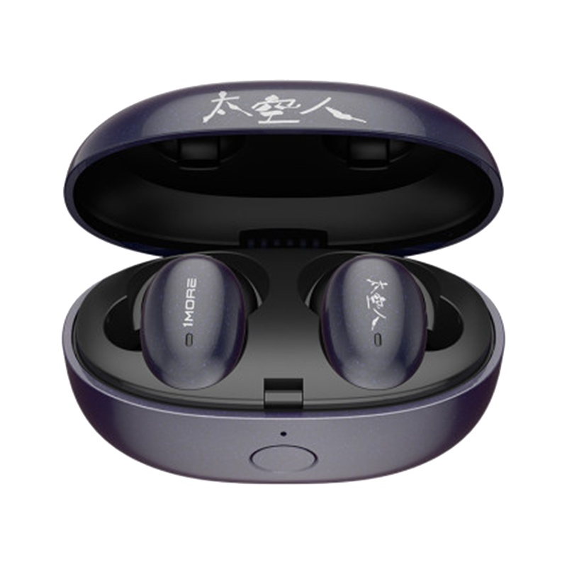万魔(1MORE)E1026BT-I时尚真无线耳机 太空人定制版 吴青峰真人提示音 星空色