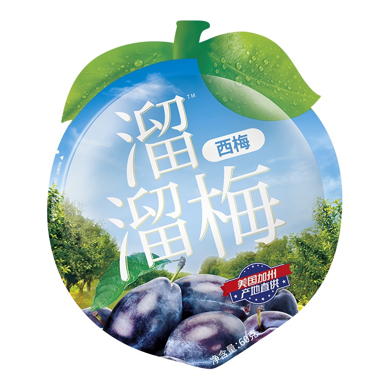 [溜溜梅 西梅休闲装60g] 休闲装零食蜜饯果脯小吃果干话梅