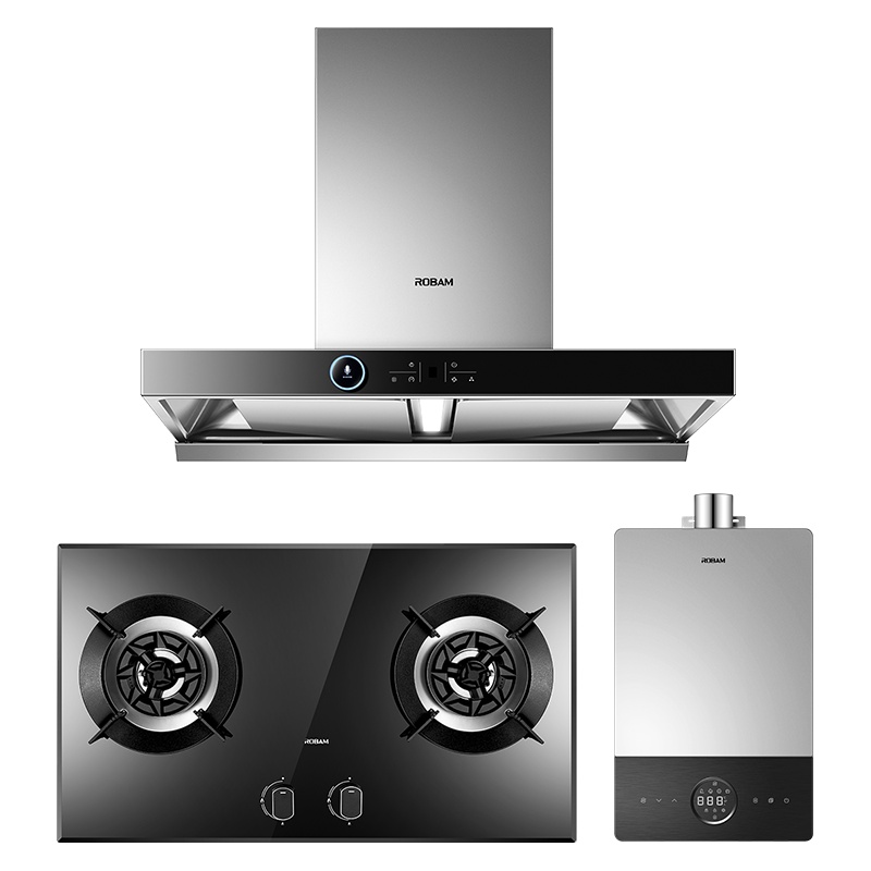【高端烟灶热套装】老板(ROBAM)油烟机燃气灶热水器61X2+57B0+650-16L（天然气）厨电套装烟灶套餐
