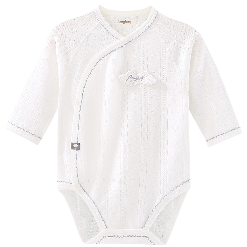Aengbay婴儿包屁衣宝宝秋季纯棉连体衣服新生儿幼儿三角哈衣爬服