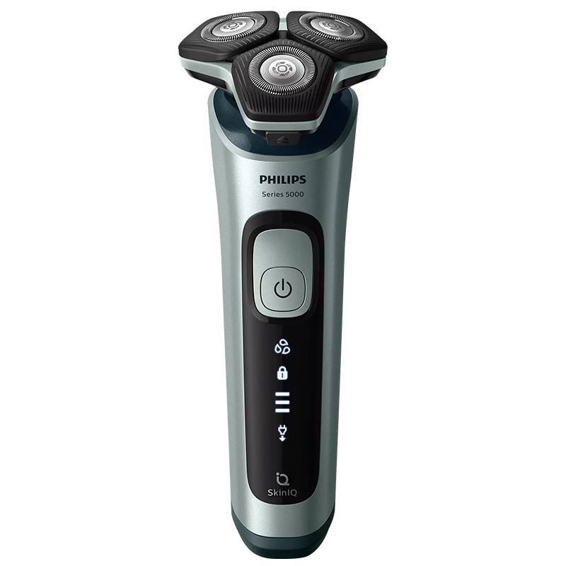 飞利浦(Philips)电动剃须刀 旋转式三刀头 充电式男士刮胡刀 干湿双剃 全身水洗 亲肤新5系SU5799