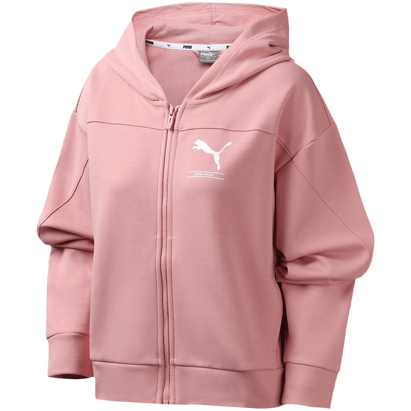 PUMA彪马女装运动服连帽休闲针织外套夹克580857