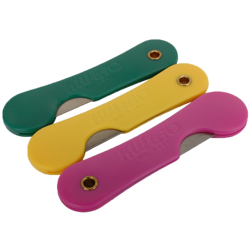 [精选]可得优(KW-triO)美工刀 3541便携迷你小刀[颜色随机] 单把(20把起订)