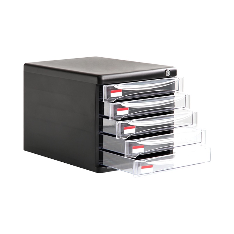 得力(deli) 9795 五层文件柜(黑)一个装