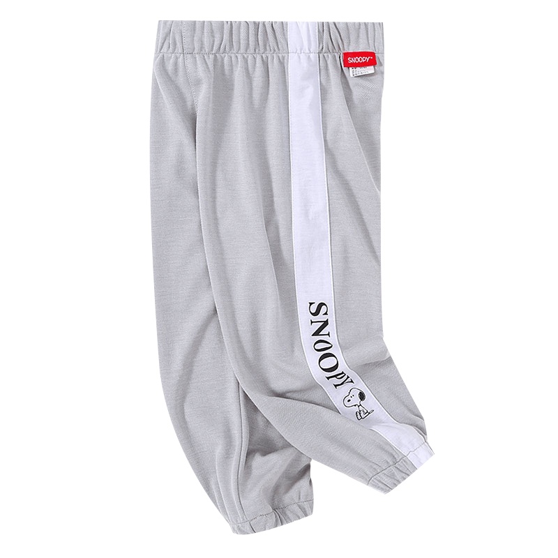 史努比童装儿童裤子男女童轻薄长裤宝宝夏天衣服防蚊裤