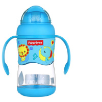 Fisher Price费雪 婴儿防漏防呛6-18个月宝宝儿童双耳学饮杯套装 FP-8632B 蓝色