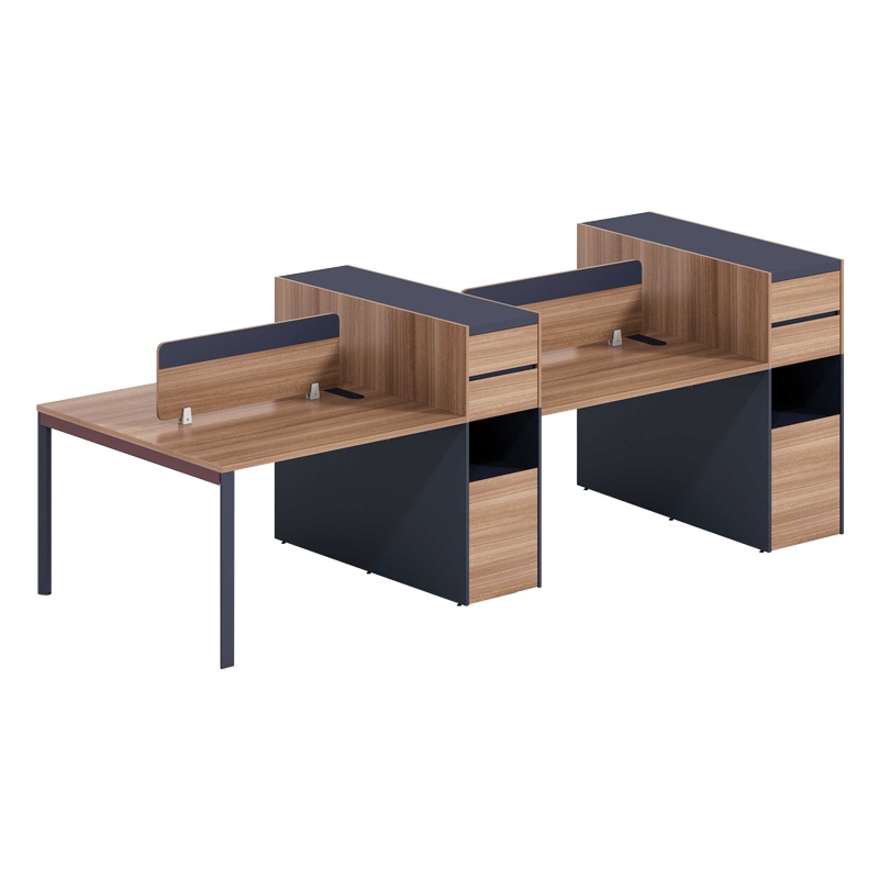 科朔 办公桌职员桌员工桌简约写字台板式办公桌4人位KS-3212SFWJ